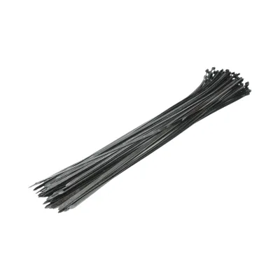 Faseta colier plastic negru 8.8x920mm 100 buc/set Longroad