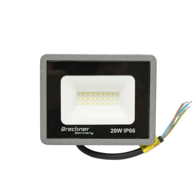 Proiector LED 20W, 100-265V, 6500K, 2000lm tip Flood 115x90x25mm IP66 Breckner Germany - imagine 2