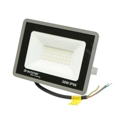 Proiector LED 30W, 100-265V, 6500K, 3000lm tip Flood 160x115x26mm IP66 Breckner Germany
