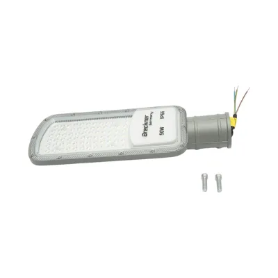 Lampa iluminat stradal LED 50W, 100-265V, 6500K, 5500lm cu prindere pe stalp 340x125x25mm IP66 Breckner Germany - imagine 4