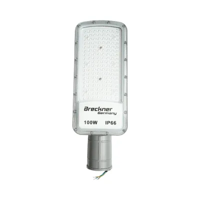 Lampa iluminat stradal LED 100W, 100-265V, 6500K, 11000lm cu prindere pe stalp 420x155x25mm IP66 Breckner Germany - imagine 2
