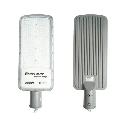 Lampa iluminat stradal LED 200W, 100-265V, 6500K, 22000lm cu prindere pe stalp 540x200x25mm IP66 Breckner Germany
