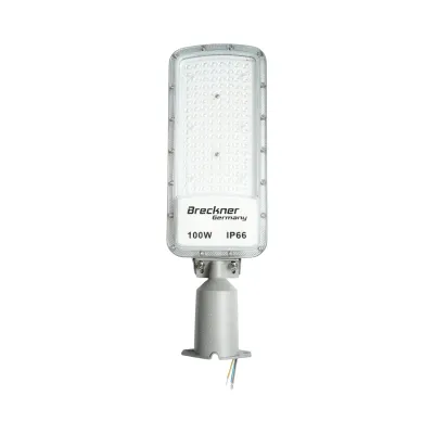Lampa iluminat stradal LED 100W, 100-265V, 6500K, 11000lm cu prindere pe stalp 470x155x25mm IP66 Breckner Germany - imagine 2