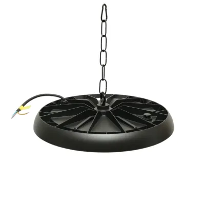 Lampa industriala LED UFO High-Bay 150W, 100-265V, 6500K, 18000lm pentru hale, depozite 325x34mm IP65 Breckner Germany - imagine 2