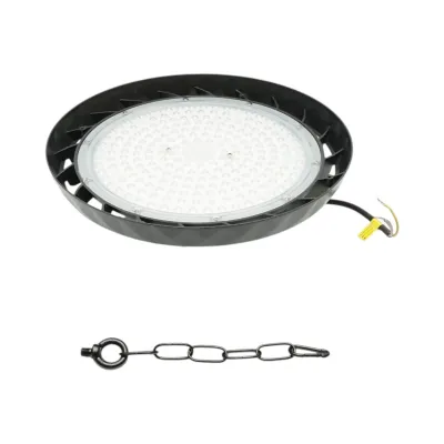 Lampa industriala LED UFO High-Bay 150W, 100-265V, 6500K, 24000lm pentru hale, depozite 330x45mm IP65 Breckner Germany - imagine 3