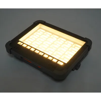 Proiector LED portabil 100W cu panou solar 3W, baterie 3600mAh, 6 moduri de iluminare, magnet, carlig, USB Power Bank 210x170x55mm Breckner Germany - imagine 11