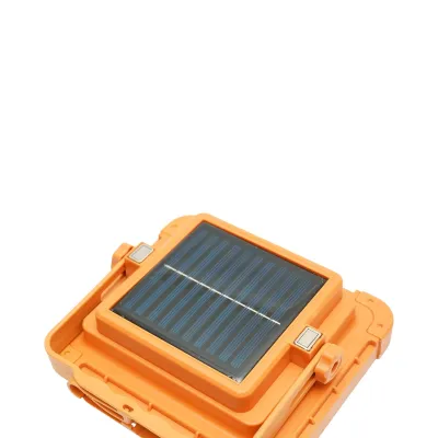 Proiector LED portabil 100W cu panou solar 1.5W, baterie 3600mAh, 6 moduri de iluminare, magnet, carlig, USB Power Bank 210x170x55mm Breckner Germany - imagine 9