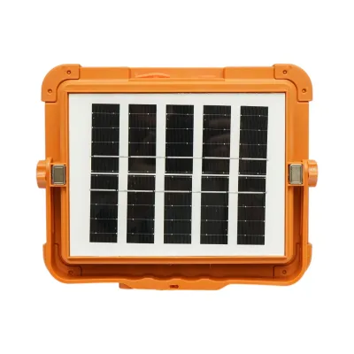 Proiector LED portabil 200W cu panou solar 3W, baterie 12000mAh, 6 moduri de iluminare, magnet, carlig, USB Power Bank Breckner Germany - imagine 6