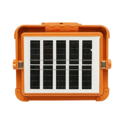 Proiector LED portabil 500W cu panou solar 3W, baterie 12000mAh, 6 moduri de iluminare, magnet, carlig, USB Power Bank Breckner Germany - imagine 6