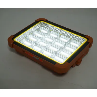 Proiector LED portabil 500W cu panou solar 3W, baterie 12000mAh, 6 moduri de iluminare, magnet, carlig, USB Power Bank Breckner Germany - imagine 9