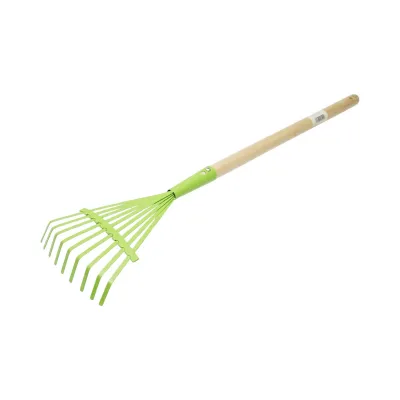 Grebla frunze metalica cu 9 dinti, coada din lemn 510mm, lungime 700mm Breckner Germany - imagine 2