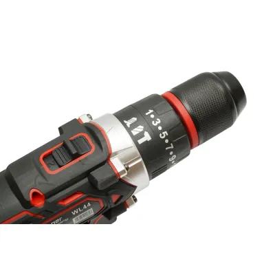 Masina de gaurit si insurubat cu percutie, 2 acumulatori 12V, 1.5Ah Li-ion, LED, 25Nm, mandrina 10mm, 0-400/1500rpm Breckner Germany - imagine 11