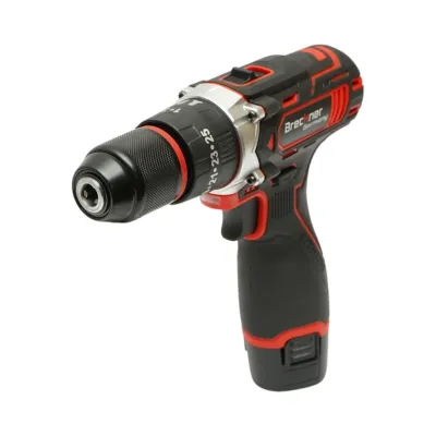 Masina de gaurit si insurubat cu percutie, 2 acumulatori 12V, 1.5Ah Li-ion, LED, 25Nm, mandrina 10mm, 0-400/1500rpm Breckner Germany - imagine 5