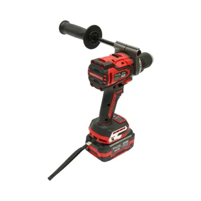 Masina de gaurit si insurubat cu percutie 1000W, 2 acumulatori 21V, 4Ah Li-ion, LED, Brushless, 180Nm, mandrina 13mm, 0-500/2000rpm, maner antivibratie Breckner Germany - imagine 11