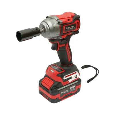 Masina de insurubat cu impact 1/2 inch 500W, 2 acumulatori 21V, 4Ah Li-ion, LED, Brushless, 450Nm, 0-1800/2400rpm Breckner Germany - imagine 5