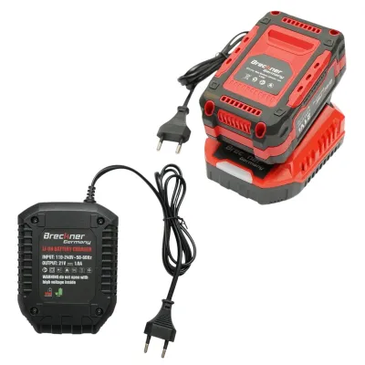 Masina de insurubat cu impact 1/2 inch 500W, 2 acumulatori 21V, 4Ah Li-ion, LED, Brushless, 450Nm, 0-1800/2400rpm Breckner Germany - imagine 15