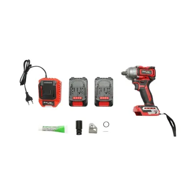 Masina de insurubat cu impact 1/2 inch 500W, 2 acumulatori 21V, 4Ah Li-ion, LED, Brushless, 450Nm, 0-1800/2400rpm Breckner Germany - imagine 4