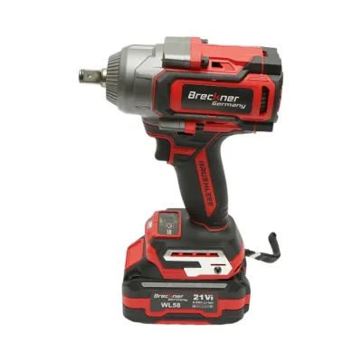 Masina de insurubat cu impact 1/2 inch 900W, 2 acumulatori 21V, 4Ah Li-ion, LED, Brushless, 1100Nm, 0-1400/1900/2400rpm Breckner Germany - imagine 7