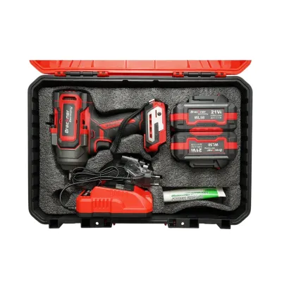 Masina de insurubat cu impact 1/2 inch 900W, 2 acumulatori 21V, 4Ah Li-ion, LED, Brushless, 1100Nm, 0-1400/1900/2400rpm Breckner Germany - imagine 3