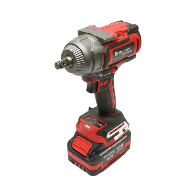Masina de insurubat cu impact 1/2 inch 900W, 2 acumulatori 21V, 4Ah Li-ion, LED, Brushless, 1100Nm, 0-1400/1900/2400rpm Breckner Germany - imagine 6