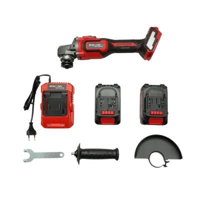 Polizor unghiular 1000W cu 2 acumulatori 21V, 4Ah Li-ion, disc 125mm, brushless, frana electrica, 3 trepte turatie 5000/7000/9500rpm Breckner Germany - imagine 4