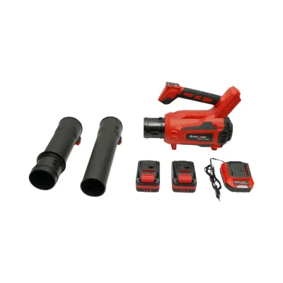 Suflanta aer de gradina cu 2 acumulatori 21V, 4Ah Li-ion, Brushless, debit aer 4.5 m3/min, 5 trepte turatie 0-23000, Turbo Breckner Germany - imagine 2