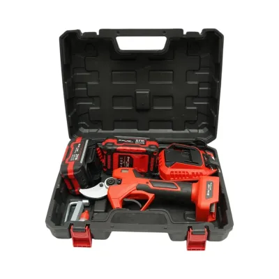 Foarfeca electrica de gradina 500W cu 2 acumulatori 21V, 4Ah Li-Ion, Brushless, afisaj digital, diametru maxim taiere 40mm Breckner Germany - imagine 2