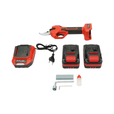Foarfeca electrica de gradina 500W cu 2 acumulatori 21V, 4Ah Li-Ion, Brushless, afisaj digital, diametru maxim taiere 40mm Breckner Germany - imagine 4