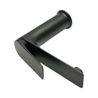 Baterie lavoar baie Premium din cupru, pipa lunga, design rotund, monocomanda, negru mat, furtunuri incluse - imagine 7