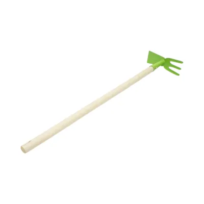 Sapaliga dubla de gradina cu lama si 3 dinti, coada din lemn 70cm - imagine 4