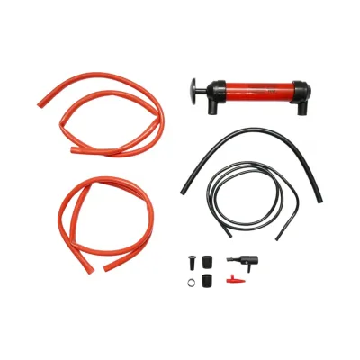 Pompa manuala multifunctionala 3 in 1 de aer si transfer lichide, ulei, combustibil cu furtunuri si accesorii - imagine 2