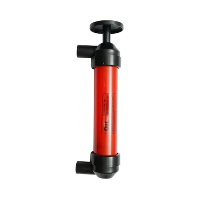 Pompa manuala multifunctionala 3 in 1 de aer si transfer lichide, ulei, combustibil cu furtunuri si accesorii - imagine 7