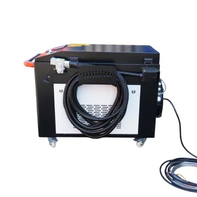 Masina de curatat rugina cu fibra laser 1500W, 220V, latime curatare 0-300mm, racire cu apa, Touch Screen profesional Breckner Germany - imagine 3
