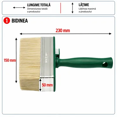 Bidinea 150x50mm, maner plastic Breckner Germany - imagine 7