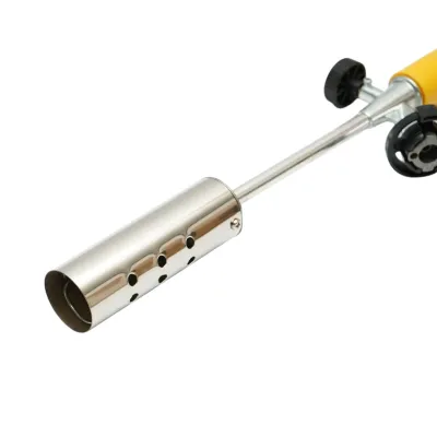 Arzator de gradina pentru buruieni 380-760mm, 2 prelungitoare 190mm, rotire 360 grade, aprindere manuala, flacara reglabila 1350°C - imagine 7