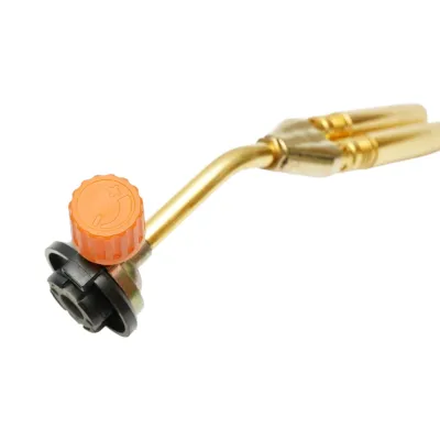 Cap arzator butelie gaz spray cu flacara dubla pentru lipire, rotire 360 grade, aprindere manuala, flacara reglabila 1300°C - imagine 7
