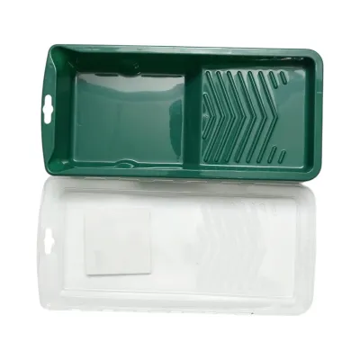 Set mini trafalet cu 3 role burete 10cm, maner PP, tavita vopsea, rezerva tavita 6 piese Breckner Germany - imagine 7