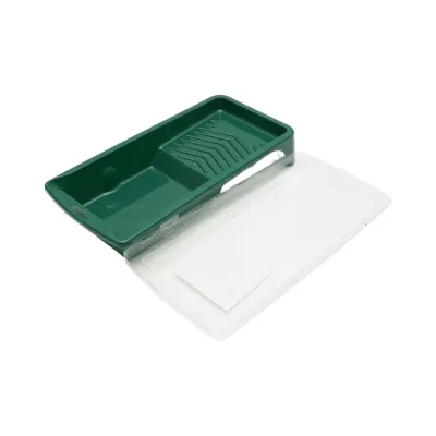 Set mini trafalet cu 3 role burete 10cm, maner PP, tavita vopsea, rezerva tavita 6 piese Breckner Germany - imagine 6