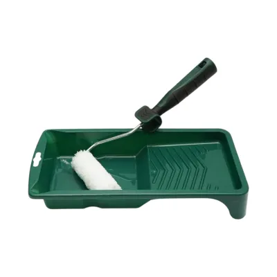 Set mini trafalet cu 10 role microfibra 10cm, maner 2K, tavita vopsea, rezerva tavita 13 piese Breckner Germany - imagine 6
