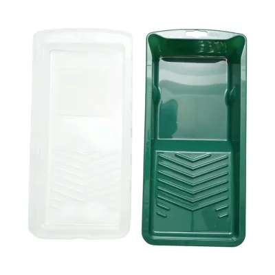 Set mini trafalet cu 10 role poliester 10cm, maner PP, tavita vopsea, rezerva tavita 13 piese Breckner Germany - imagine 3