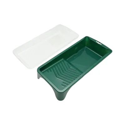 Set mini trafalet cu 10 role poliester 10cm, maner PP, tavita vopsea, rezerva tavita 13 piese Breckner Germany - imagine 7