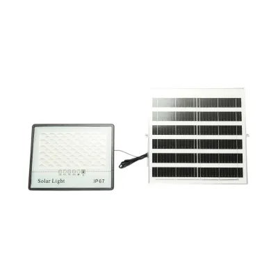 Proiector LED 200W, 6500K cu panou solar 15W, baterie LiFePO4 10000mAh si telecomanda IP67 Breckner Germany - imagine 3