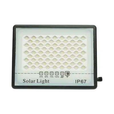 Proiector LED 100W, 6500K cu panou solar 12W, baterie LiFePO4 8000mAh si telecomanda IP67 Breckner Germany - imagine 6