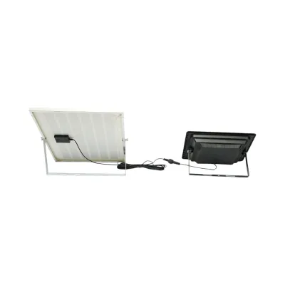 Proiector LED 100W, 6500K cu panou solar 12W, baterie LiFePO4 8000mAh si telecomanda IP67 Breckner Germany - imagine 4