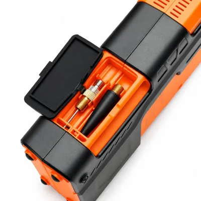 Robot pornire auto cu compresor aer portabil digital 150PSI, 12V, 120W, baterie Li-ion 8000mAh, Power Bank, lanterna LED, port USB/USB-C Breckner Germany - imagine 12