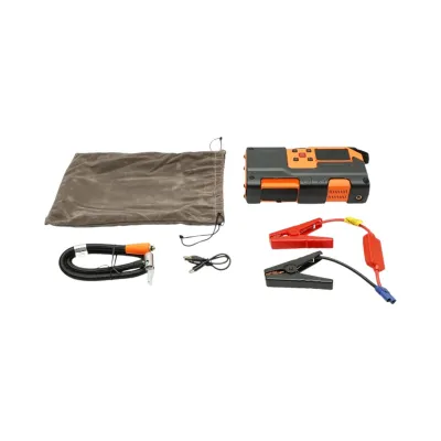 Robot pornire auto cu compresor aer portabil digital 150PSI, 12V, 120W, baterie Li-ion 8000mAh, Power Bank, lanterna LED, port USB/USB-C Breckner Germany - imagine 4