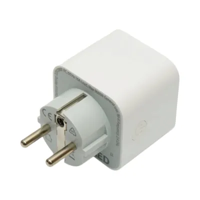 Priza inteligenta smart Wi-Fi alba 220V, 60Hz, 16A, 3680W, monitorizare consum, Bluetooth, aplicatie Tuya Smart Life - imagine 3