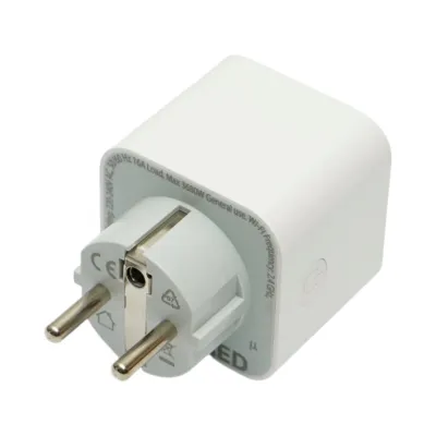 Priza inteligenta smart Wi-Fi alba 220V, 50/60Hz, 16A, 3680W, monitorizare consum, Bluetooth, aplicatie Tuya Smart Life - imagine 3