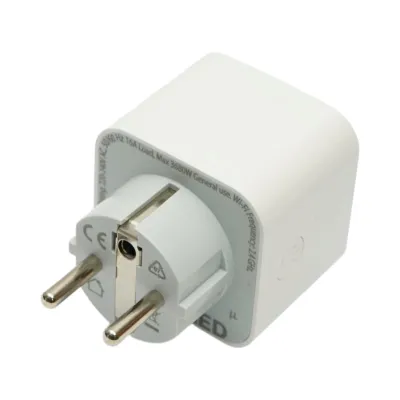 Priza inteligenta smart Wi-Fi alba Tip E 220V, 50/60Hz, 16A, 3680W, monitorizare consum, Bluetooth, aplicatie Tuya Smart Life - imagine 3