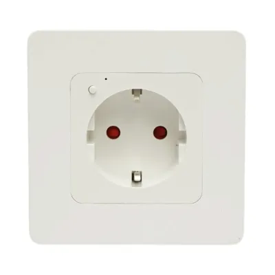 Priza inteligenta smart Wi-Fi alba incastrata 110-240V, 16A, 3680W, monitorizare consum, Bluetooth, aplicatie Tuya Smart Life - imagine 2
